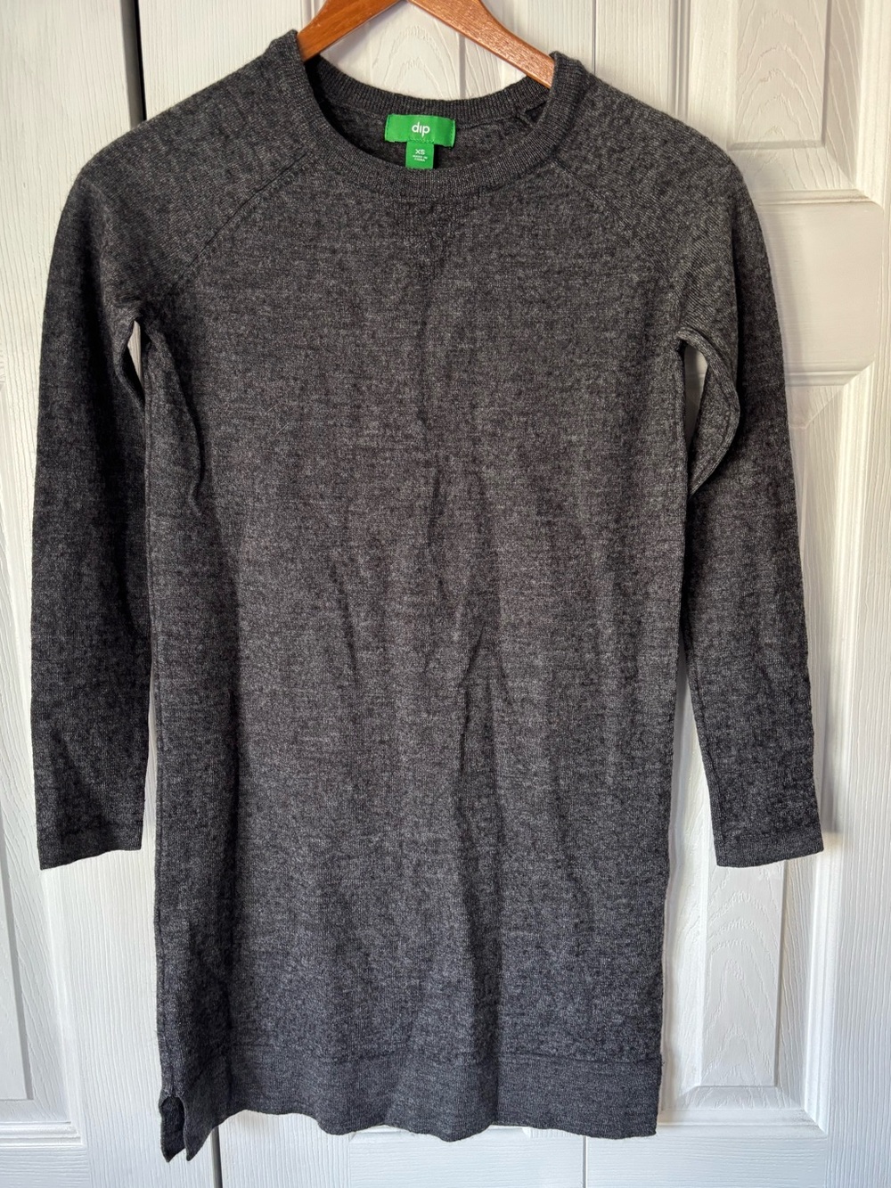 Dip Wool and Acrylic Grey Sweater Long Shirt/ Dress Size XS
